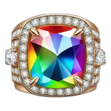 Jonathan Toews as rainbow diamond ring sticker
