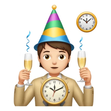 party, alarm clock, sunset MORE SUNSET. SLEEPY  sticker