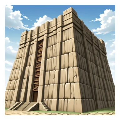 The massive defensive wall from Attack on Titan with 50-meter height sticker