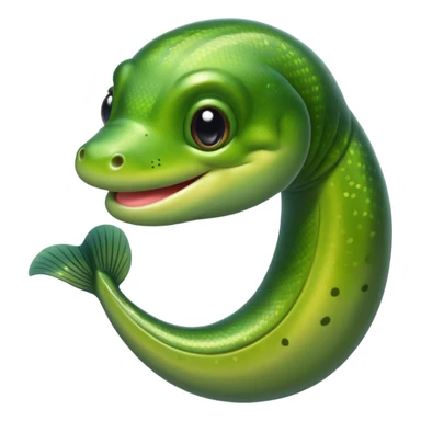 smiling eel sticker