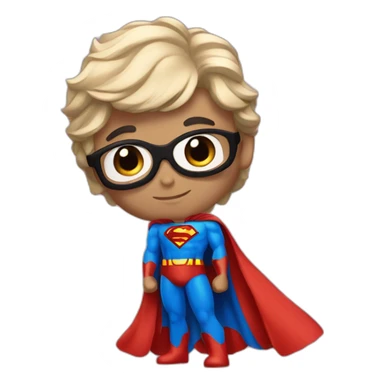 Superman in love sticker