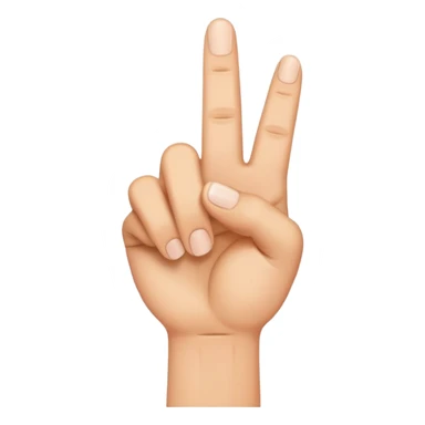 middle finger hand gesture sticker
