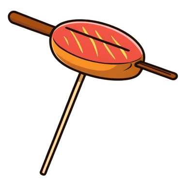 picanha on a stick sticker