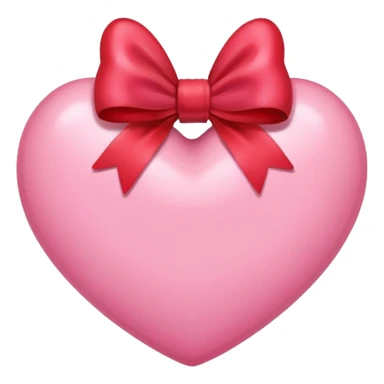A pink heart with bow sticker