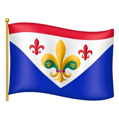 louisiana Creole flag sticker