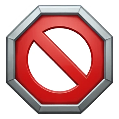 No Entry Symbol sticker