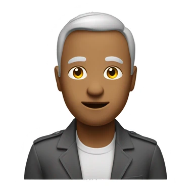 Creating a simple 3D color illustration of the 😑 emoji on a pure white background.  sticker