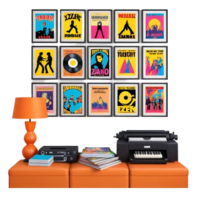 Poster room y2k style sticker