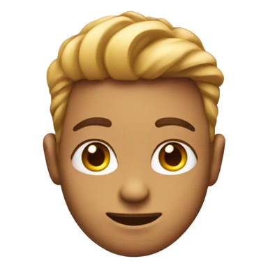 Emoji in love with pink hearts sticker