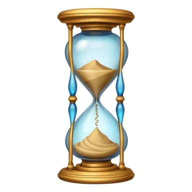 ancient colorful hourglass sticker