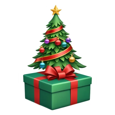 Árvore de natal,bolas de colocar na árvore, presente  sticker