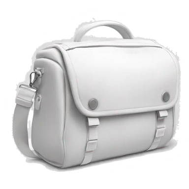 all white shoulder gym bag, white strap sticker