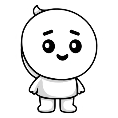 dramatic dying face cartoon sticker style sticker