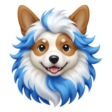 dog with shock waves sticker