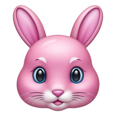  crystallized bunny pink sticker