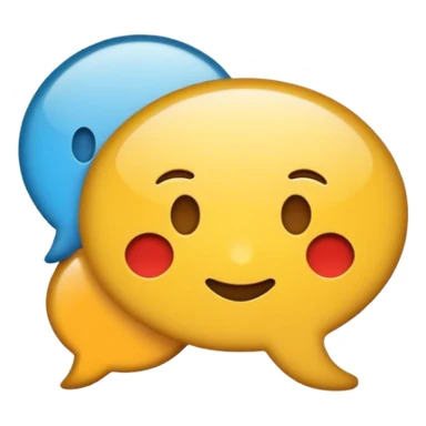 A minimalist emoji-style icon representing wordplay — symbolizing creativity with language. It features an open book or speech bubble merging with playful letters or word fragments, forming a clever visual pun. sticker