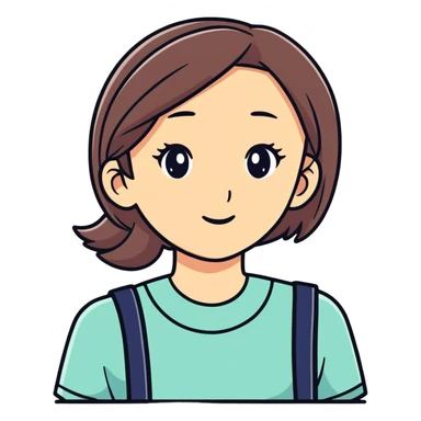 Emma with poop  sticker