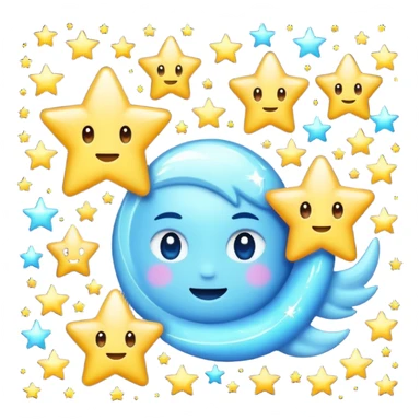 cute ones please stars  sticker