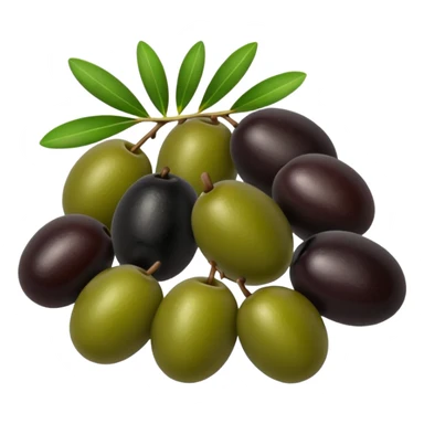 black and green olives sticker