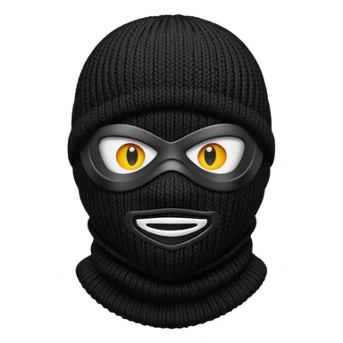 Ski mask  sticker