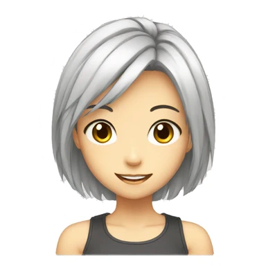 An anime girl sticker