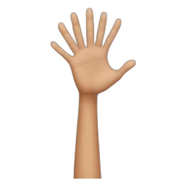 Hold your palms up sticker