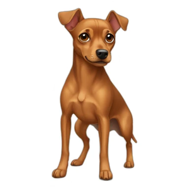 Light Brown pinscher sticker