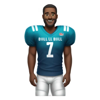 Fat man bills jersey sticker