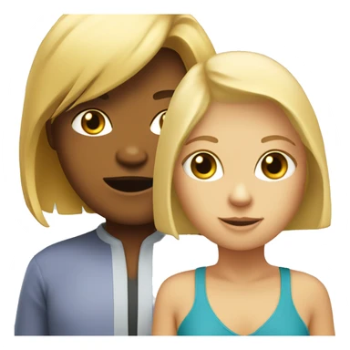 Bob cat with a blonde girl sticker