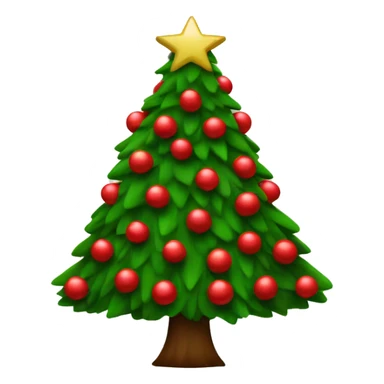 Tannenbaum mit roten Kugeln  sticker