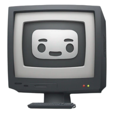 computer with "MJ" logo on the screen sticker