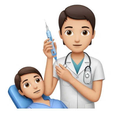 getting syringe shot sticker