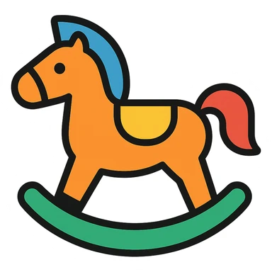 rocking horse sticker
