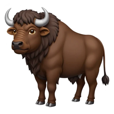 A cape buffalo sticker