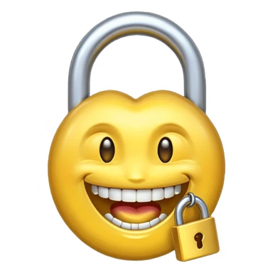 Emoji con dientes de oro y cadenas de oro sticker