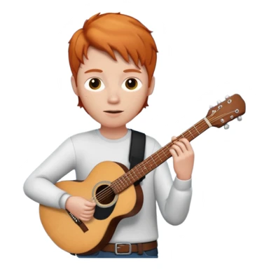 A person white ginger hair and she is holding a guitar who is a popster sticker