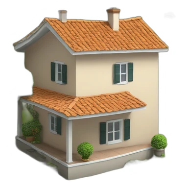 Chat sur maison sticker