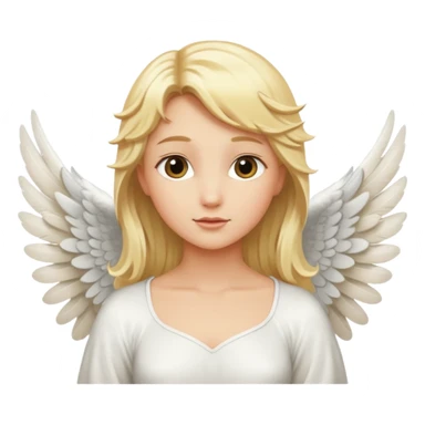 blonde angel sticker