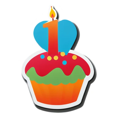 Happy birthday sticker