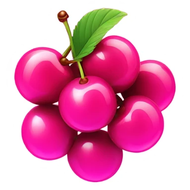 Pink disco-ball cherries  sticker