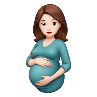 bella ramsey as a pregnant heroine addict sticker