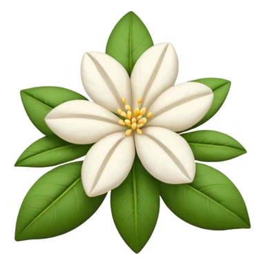 dry indian jasmine without leaf in emoji format sticker