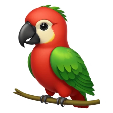 Guacamayo rojo y verde sticker