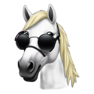 Dj horse sticker