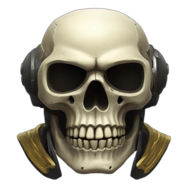 Helldivers Skull Admiral sticker