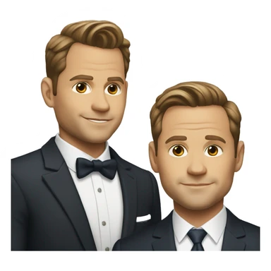 Mike ross et harvey specter sticker