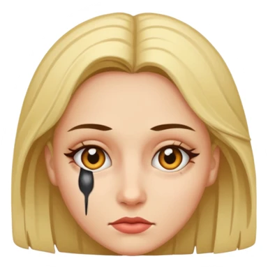 Women with one eyed sticker