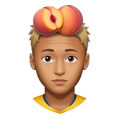 Neymar avec un corps de pêche  sticker
