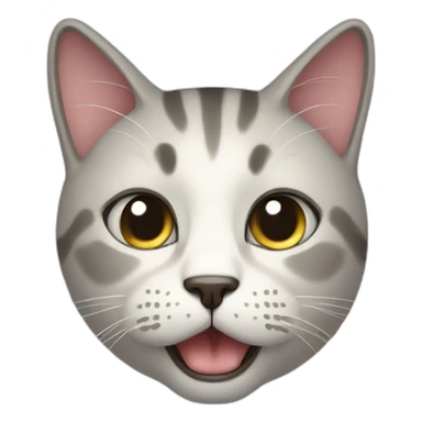 Pleading face cat sticker