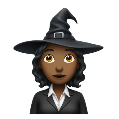 witch who works an office job sticker